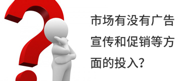 市場有沒有廣告宣傳和促銷等方面的投入？